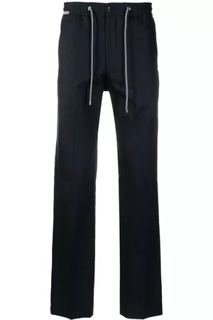 corneliani Drawstring pressed-crease trousers