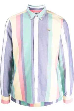 Barbour Colour-block cotton shirt