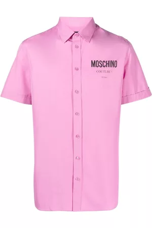 Moschino Homem Camisa Formal - Logo-print button-front shirt