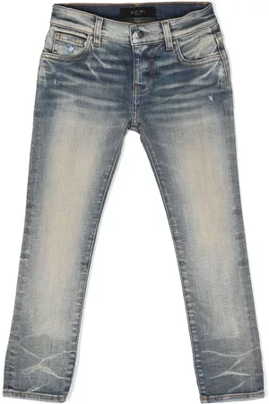 Amiri Kids Slim-cut washed jeans