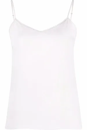 Fabiana Filippi Bead-detail V-neck tank top