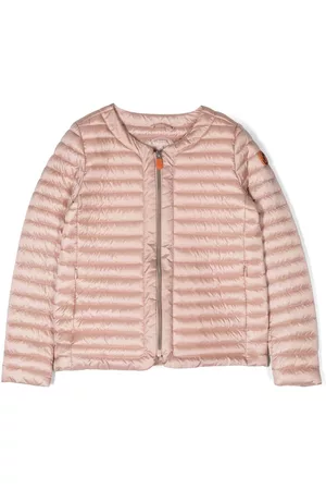 save the duck Menina Casacos de Penas & Acolchoados - Logo-patch padded jacket
