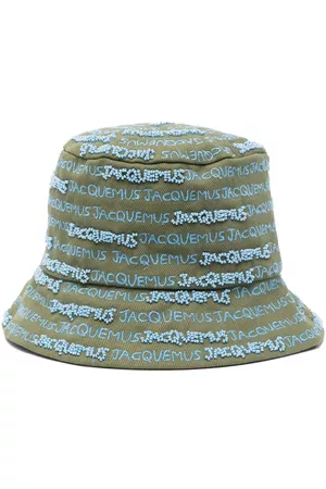Jacquemus Homem Chapéus - Embroidered-logo bucket hat