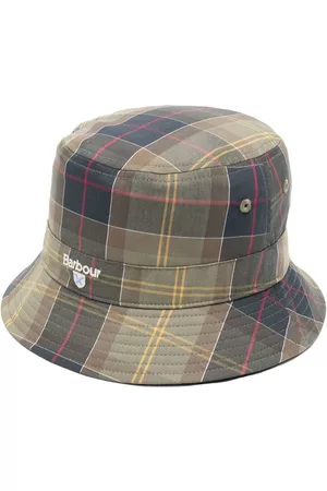 Barbour Homem Chapéus - Tartan-print bucket hat