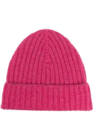 Barrie Ribbed cashmere beanie