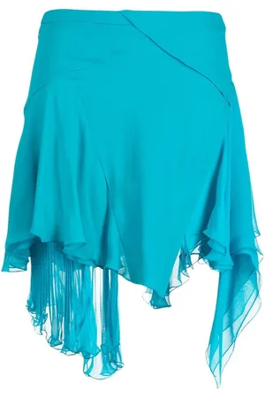 VERSACE Asymmetric pleated skirt