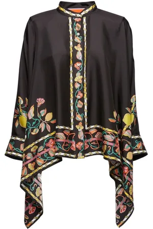 La DoubleJ Plac??e-print foulard shirt