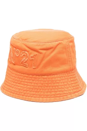 Nº21 Logo-patch cotton sun hat