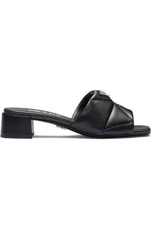 Prada 45mm triangle-logo sandals