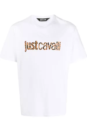 Roberto Cavalli Homem T-shirts & Manga Curta - Logo-print cotton T-shirt