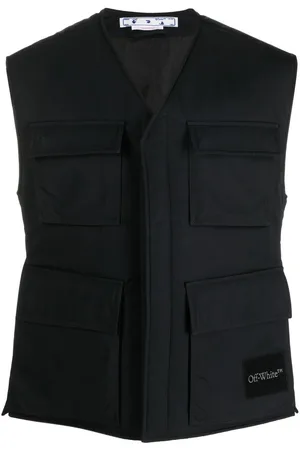 OFF-WHITE Wave Tag padded vest