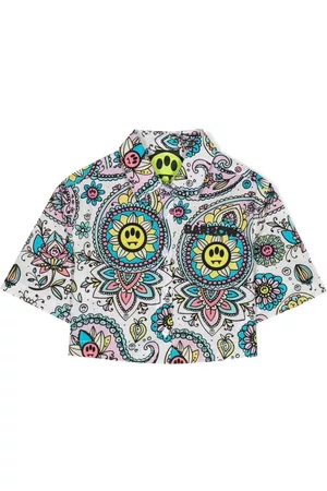 BARROW Menina Camisas - Graphic floral-print shirt