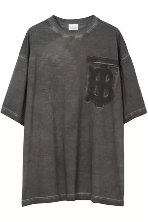 Burberry Homem T-shirts & Manga Curta - Monogram Motif Oversized T-shirt