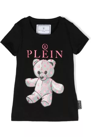 Philipp Plein Menina T-shirts & Manga Curta - Teddy bear print T-shirt