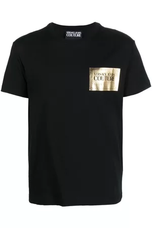 VERSACE Logo-print cotton T-shirt