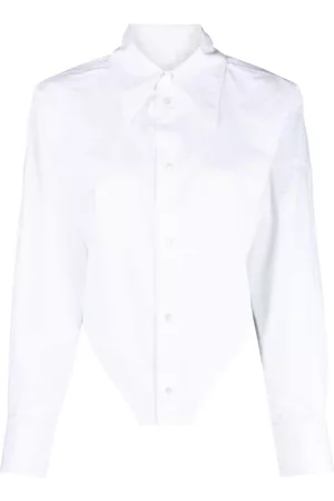 Maison Margiela Mulher Camisas - Long-sleeve cotton shirt
