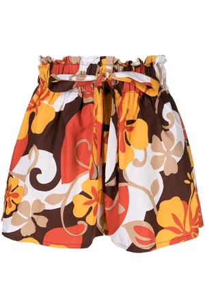 FAITHFULL THE BRAND Paperbag-waist cotton shorts