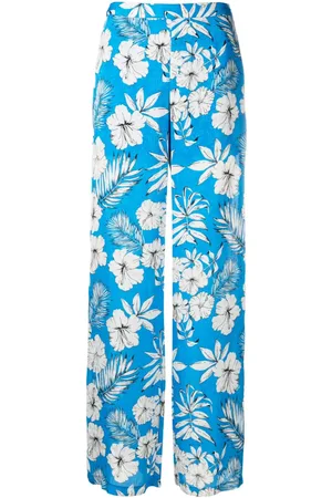 Pinko Floral-print wide-leg trousers