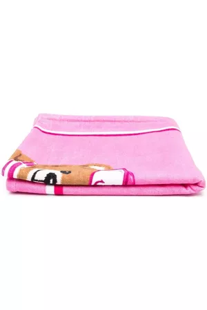 Moschino Menino Roupões de Banho - Teddy logo-print beach towel