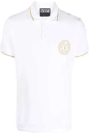 VERSACE Homem Camisa Formal - Logo-patch polo shirt