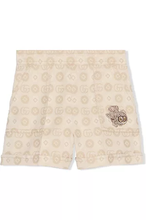 Gucci Menina Calções - Double G jacquard shorts