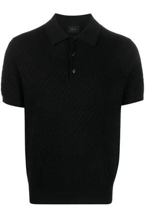 BRIONI Waffle-knit polo shirt