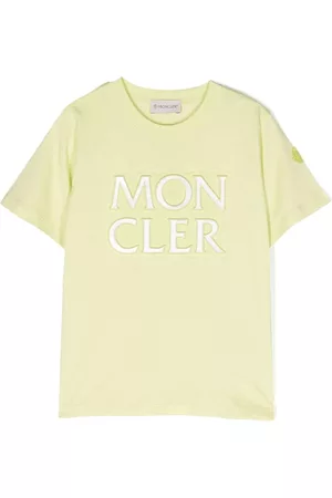Moncler Menina T-shirts & Manga Curta - Embossed-logo cotton T-shirt