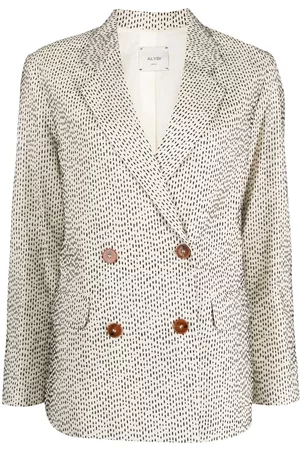 ALYSI Mulher Blazers com estampado - Graphic-print double-breasted blazer