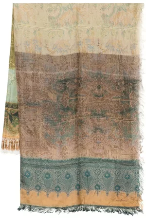 PIERRE-LOUIS MASCIA Printed frayed silk scarf