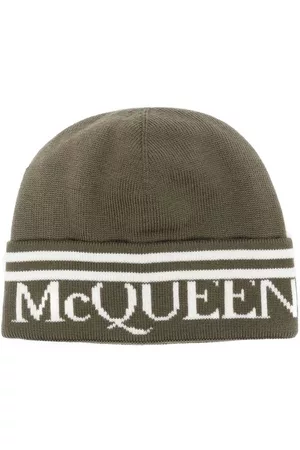 Alexander McQueen Intarsia-knit logo beanie