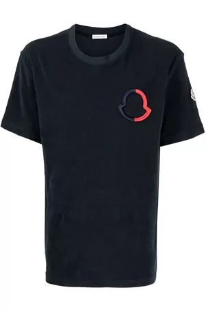 Moncler Homem T-shirts & Manga Curta - Debossed-logo short-sleeve T-shirt