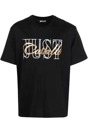 Roberto Cavalli Homem T-shirts & Manga Curta - Logo-print cotton T-shirt