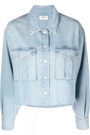 AGOLDE Mulher Camisas de Ganga - NYX cropped denim shirt