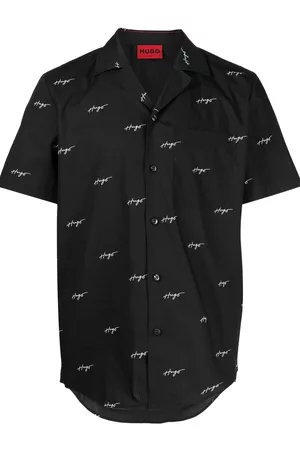 HUGO BOSS Camp-collar short-sleeve shirt