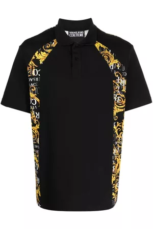 VERSACE Barocco-print short-sleeve polo shirt