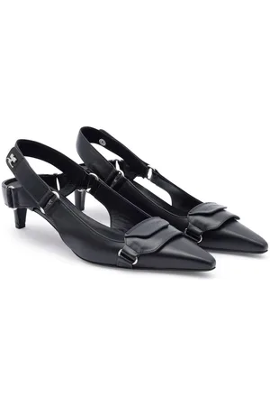 Courrèges Racer leather pumps