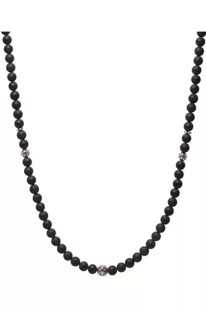 Nialaya Onyx beaded necklace