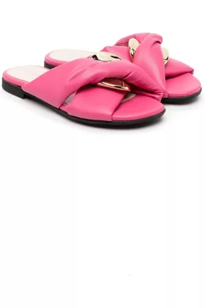 Florens Padded leather slippers