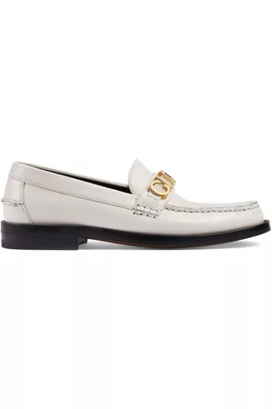 Gucci Logo-plaque leather loafers