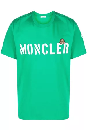Moncler Homem T-shirts & Manga Curta - Logo-print cotton T-shirt