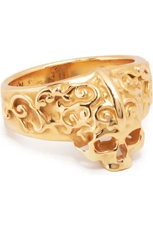 EMANUELE BICOCCHI Small arabesque Skull ring
