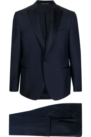 CANALI Single-breasted wool dinner suit