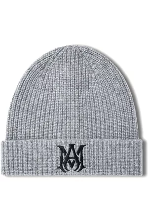 AMIRI Logo-embroidered ribbed-knit beanie