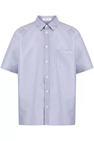 VALENTINO Stripe-print short-sleeved shirt