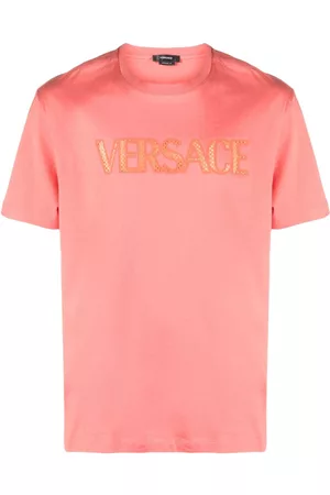 VERSACE Mesh logo appliqué T-shirt