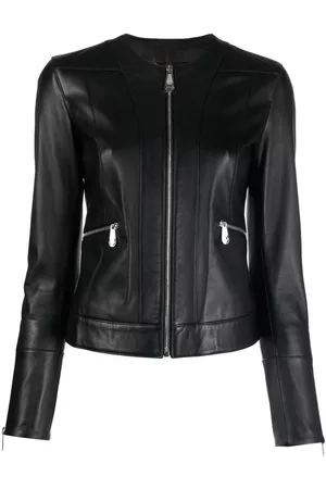 Philipp Plein Slim-fit leather jacket