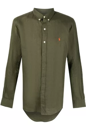 Ralph Lauren Long-sleeve linen-blend shirt