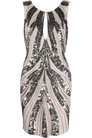 Roberto Cavalli Mulher Vestidos sexys & sensuais - Sequin-embellished silk dress