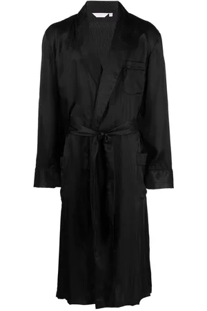 DEREK ROSE Homem Roupões de Banho - Tonal pinstripe silk robe