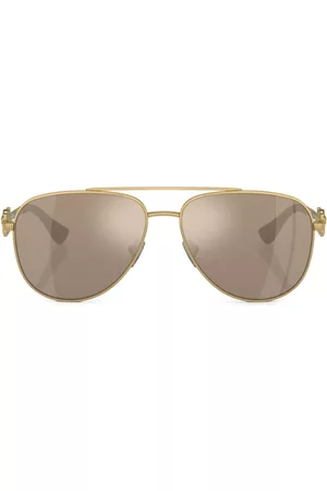 VERSACE Menino Óculos de Sol - Logo-plaque pilot-frame sunglasses